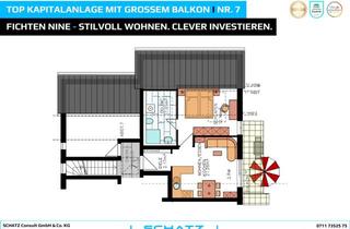 Wohnung kaufen in 71287 Weissach, Top Kapitalanlage mit großem Balkon