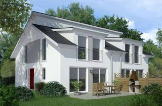 Doppelhaushälfte kaufen in 52385 Nideggen, Moderne Doppelhaushälfte KfW55 inklusiv großer Garage und voll unterkellert. Die Raumaufteilung ist