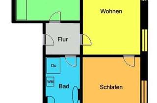 Wohnung mieten in 01619 Zeithain, Geniale 2-Zimmerwohnung mit Top-Grundriss, Wohnküche und Tageslichtbad!