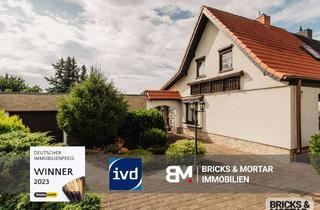 Doppelhaushälfte kaufen in 06118 Frohe Zukunft, Gepflegte Doppelhaushälfte mit Nebengebäude, Garten und Garage