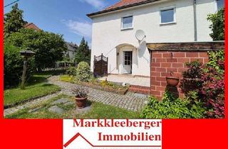 Haus kaufen in 04564 Böhlen, DHH in Böhlen mit schönem Garten, Gartenhaus und Garage
