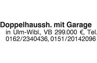 Doppelhaushälfte kaufen in 89073 Ulm, Doppelhaushälfte Ulm Wiblingen