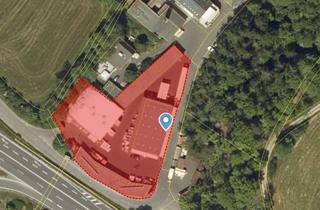 Gewerbeimmobilie kaufen in Dünkelhammer 21, 95680 Bad Alexandersbad, Lagerhallen und Unterstände auf asphaltiertem Gelände