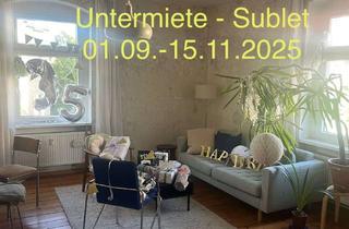 Wohnung mieten in 13359 Wedding, Untermiete 1.9.-15.11.2025 , 2-Raum-Wohnung in Berlin Wedding