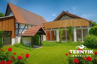 Haus kaufen in 96126 Ermershausen, Mehrgenerationenhaus mit Wellness, Sauna, Gartenoase - Anbau Bj. 2002 und Scheune. Familienparadies