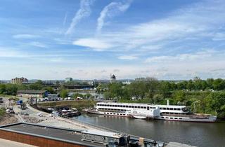 Penthouse mieten in 01097 Leipziger Vorstadt, * exklusives Penthouse mit grandiosem Ausblick, Dachterrasse, gemütlichem Kamin und Sauna *