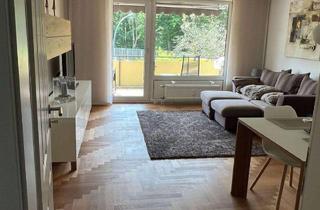 Immobilie mieten in Wilhelm-Raabe-Straße 23, 40470 Rath, Helle, möblierte, ruhige Drei-Zimmer Wohnung mit Blick ins Grüne- sucht temporäre Mieter!