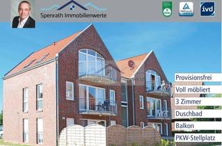 Wohnung kaufen in 26506 Norden, Helle 3 Zimmer Ferienwohnung, komplett möbliert, Stellplatz, provisionsfrei