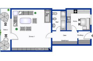 Wohnung mieten in Langenbochumer Straße 373, 45701 Herten, Helle 1,5-Zimmer-Wohnung mit Balkon in Herten WE 33