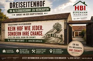 Einfamilienhaus kaufen in 16775 Gransee, Historischer Charme trifft Freiraum: Charmanter Dreiseitenhof mit XXL-Scheune in Altlüdersdorf