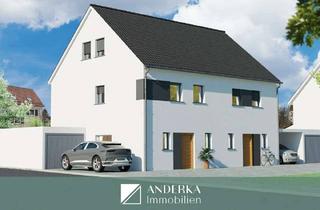 Doppelhaushälfte kaufen in 89437 Haunsheim, Das perfekte Zuhause - Neubau-Doppelhaushälfte mit Keller im KFW-55-Standard in Haunsheim!