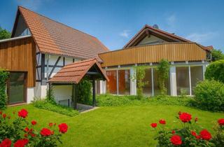 Haus kaufen in 96126 Ermershausen, Mehrgenerationenhaus mit Wellness, Sauna, Gartenoase - Anbau Bj. 2002 + Werkstatt / Scheune möglich!
