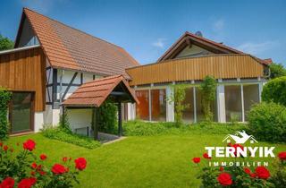 Haus kaufen in 96126 Ermershausen, Mehrgenerationenhaus mit Wellness, Sauna, Gartenoase - Anbau Bj. 2002 und Scheune. Familienparadies