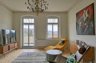 Wohnung mieten in 07549 Gera, (EF1113_M) Gera: Röppisch: stilsicher möblierte Wohnung mit Holzdielung, Balkon, PKW-Stellplatz und Garten