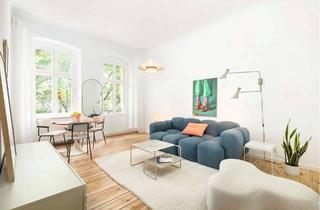 Wohnung kaufen in Oderstraße 11, 10247 Friedrichshain, Friedrichshain, Travekiez: Helle und renovierte 2-Zimmer-Wohnung mit Süd-Balkon und Altbaudetails
