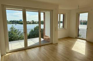 Wohnung mieten in Eiswerderstraße 10G, 13585 Spandau, Exklusive Wohnung im 3. OG: Panorama Wasserblick, Wasserzugang und Einbauküche - Erstbezug im Neubau