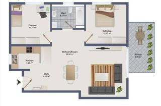 Wohnung mieten in 88489 Wain, Stilvolle, gepflegte 3-Raum-Wohnung mit gehobener Innenausstattung mit Balkon und EBK in Wain
