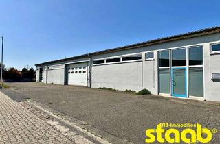 Gewerbeimmobilie mieten in 63811 Stockstadt, GROßES GEWERBEGRUNDSTÜCK MIT MONTAGE- UND LAGERHALLEN SOWIE VERKAUFS-/BÜRO-/SOZIALRÄUMEN