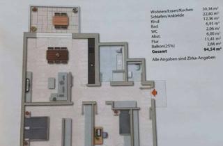 Wohnung mieten in Unterer Sehlemet 13, 54516 Wittlich, Erstbezug mit Balkon und Einbauküche: Schöne 3-Raum-Wohnung in Wittlich