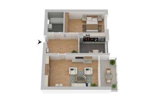 Wohnung mieten in 69226 Nußloch, 2-Raum-Wohnung mit Balkon in Nussloch