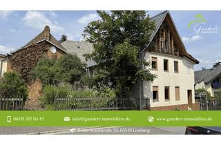 Grundstück zu kaufen in 65597 Hünfelden, Sanierungsbedürftiges Einfamilienhaus mit großem Grundstück, Halle & viel Potenzial