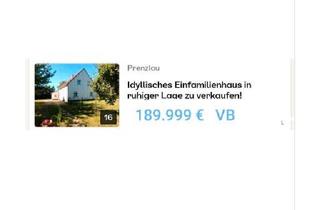 Einfamilienhaus kaufen in 17326 Brüssow, Brüssow - Idyllisches Einfamilienhaus in ruhiger Lage zu verkaufen!