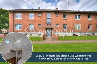 Wohnung kaufen in 23758 Oldenburg, 2 Zi. ETW nahe Stadtpark und Zentrum mit Kaminofen, Balkon und PKW-Stellplatz