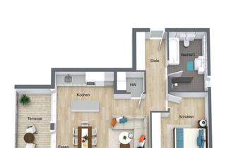 Wohnung kaufen in Neideckstraße, 74229 Oedheim, RUHIG & MODERN * 2-Zi WHG * 74QM WOHNOASE mit Terrasse uvm.