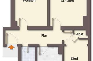 Wohnung mieten in Pfännerhöhe 11, 06110 Halle, 3-Raum-Wohnung, WG-geeignet