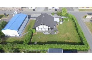 Haus kaufen in 47551 Bedburg-Hau, Exklusives 9-Raum-Davinci-Haus mit 220 m2 Wohnfl. und 200 m2 große Lagerhalle in Bedburg-Hau