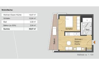 Wohnung mieten in Chausseestraße 37, 10115 Mitte (Mitte), Neuwertige 2-Zimmer-Wohnung mit Balkon und EBK in Mitte, Berlin