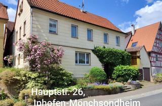 Bauernhaus kaufen in Hauptstraße 26, 97346 Iphofen, Ehemaliger Kleinbauernhof mit Haus, Scheune, Nebengebäude in Iphofen – ST Mönchsondheim