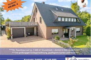 Einfamilienhaus kaufen in 26842 Ostrhauderfehn, Einfamilienhaus mit großzügiger Einliegerwohnung ***zentral in Ostrhauderfehn auf ca. 7.500 m² Grundstück***