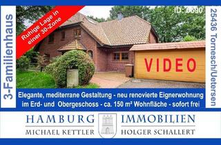 Haus kaufen in 25436 Uetersen, Uetersen/Tornesch - 3-Familienhaus - BJ 1999 - Eignerwohnung, 4 Zimmer, sofort beziehbar - 30-er Zone in 25436 Tornesch