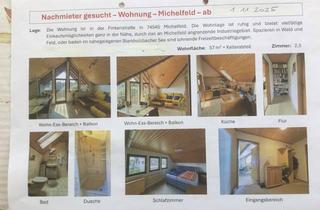 Wohnung mieten in Finkenstraße, 74545 Michelfeld, Geschmackvolle 2,5-Raum-Dachgeschosswohnung mit geh. Innenausstattung mit Balkon und EBK