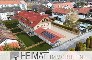 Haus kaufen in 82515 Wolfratshausen, Baubeginn erfolgt: Reiheneckhaus mit Bergblick, Einzelgarage und Carport in ruhiger Lage