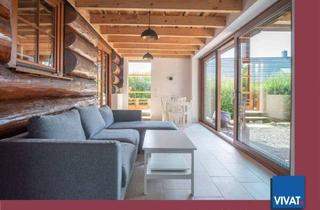 Haus kaufen in 35327 Ulrichstein, Ulrichstein - Naturstammhaus mit modernem Anbau: EFH oder Wochenendhaus der Extraklasse! Käuferprovisionsfrei.