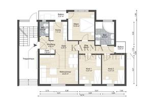 Wohnung mieten in 65343 Eltville, Sanierte 4-Zimmer-Erdgeschosswohnung mit Balkon und Stellplatz in Eltville