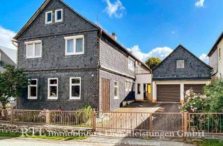 Haus kaufen in 07343 Wurzbach, Wohnhaus mit Werkstatt, Garagen & Grünfläche (A1596)