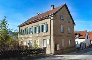 Haus kaufen in 97522 Sand, GELEGENHEIT! Vielseitig nutzbares Anwesen mit schmucker Sandsteinfassade und ca. 1.200m² Grund im O