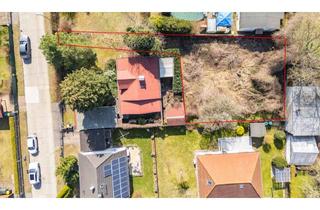 Grundstück zu kaufen in Kranichstraße 3a, 12526 Bohnsdorf, Mehrgenerationenhaus! Sonniges Wohnbaugrundstück mit Baugenehmigung für 267m² Wohnfläche