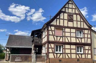 Haus kaufen in 63697 Hirzenhain, Fachwerkhaus mit angrenzendem Baugrundstück.