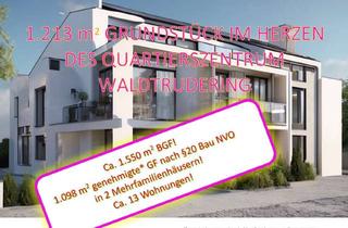 Grundstück zu kaufen in Wachtelweg, 81827 Trudering-Riem, 1.213 qm GRUNDSTÜCK IM HERZEN DES QUARTIERSZENTRUM WALDTRUDERING (ca. 1.550 BGF)