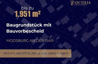 Grundstück zu kaufen in 85368 Moosburg, Exklusive Grundstückskombination in Moosburg – Bauvorbescheid vorhanden, Gesamtfläche bis 1.951 m²