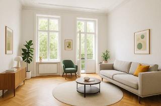 Wohnung kaufen in Rigaer Straße, 10247 Berlin, Berlin - Friedrichshain Samariterkiez - kernsanierter Altbau 2023 mit Balkon, 2-Zimmer-Wohnung, 56 m², Top-Lage, Stuck & Charme