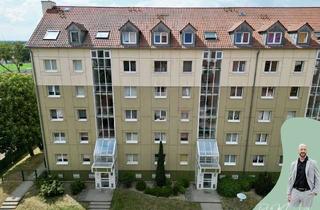Wohnung kaufen in 39261 Zerbst, Gemütliche 3-Zimmer-Wohnung in ruhiger Lage – frisch sanierter Balkon mit Blick ins Grüne