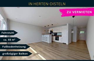 Wohnung mieten in 45699 Herten, Senioren aufgepasst: Moderne 2-Zimmer-Wohnung mit Balkon, Fußbodenheizung & Einbauküche