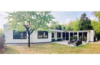 Haus mieten in 64546 Mörfelden-Walldorf, excl. 5 BR bungalow has it all: atrium, quality kitchen, floor heating, terrace, large fenced yard