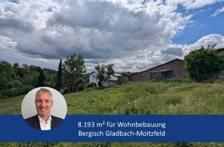 Grundstück zu kaufen in Meisheide 22, 51429 Bergisch Gladbach, 8.193 m² Wohnbauflächen in Bergisch Gladbach-Moitzfeld