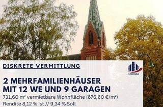 Anlageobjekt in 17309 Viereck, Mehrfamilienhaus mit 12 Wohnungen und 9 Garagen im guten Zustand